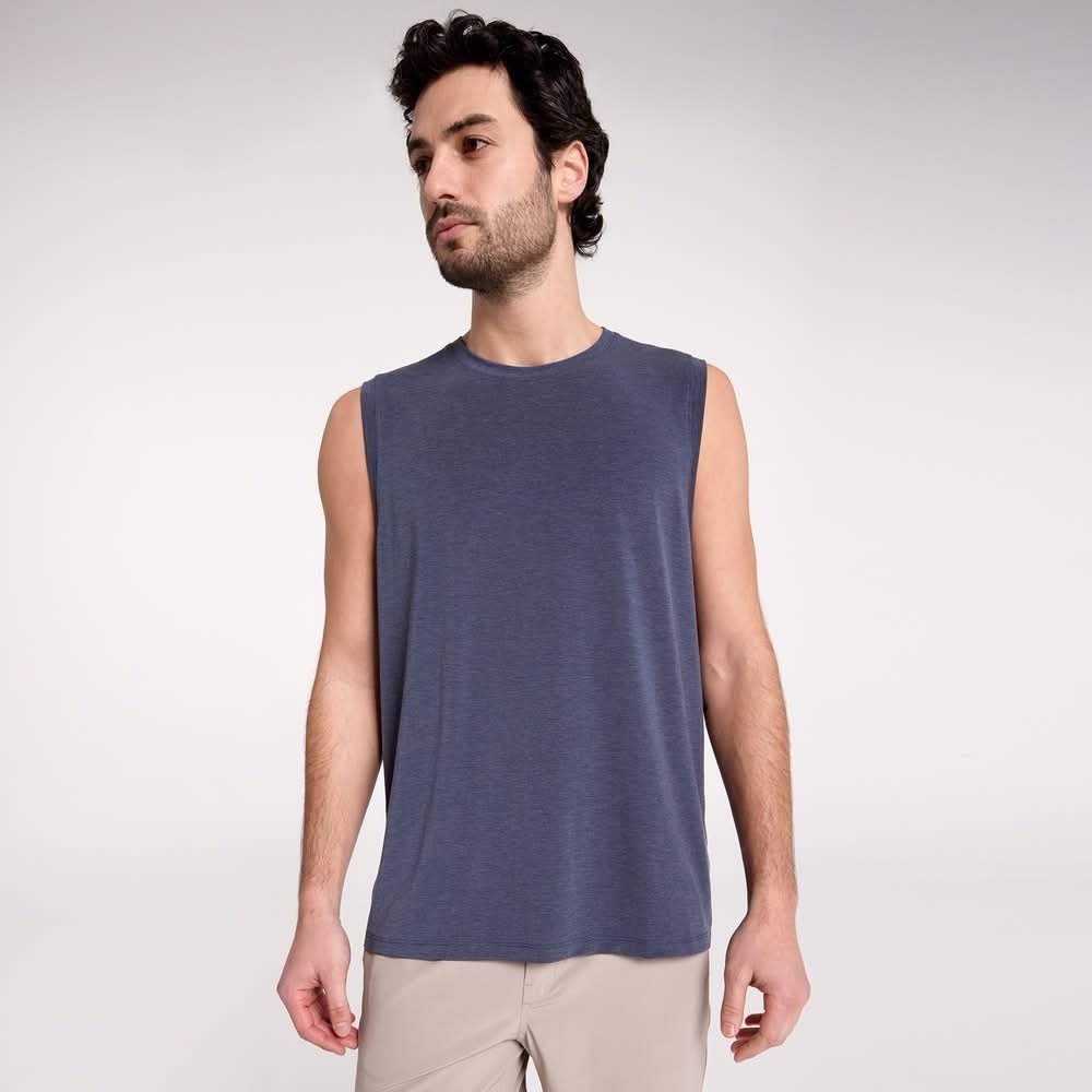 NWT Men's VRST Icon Tank Top~XXL~Darker Ardosia Slate~$34~UV Protection